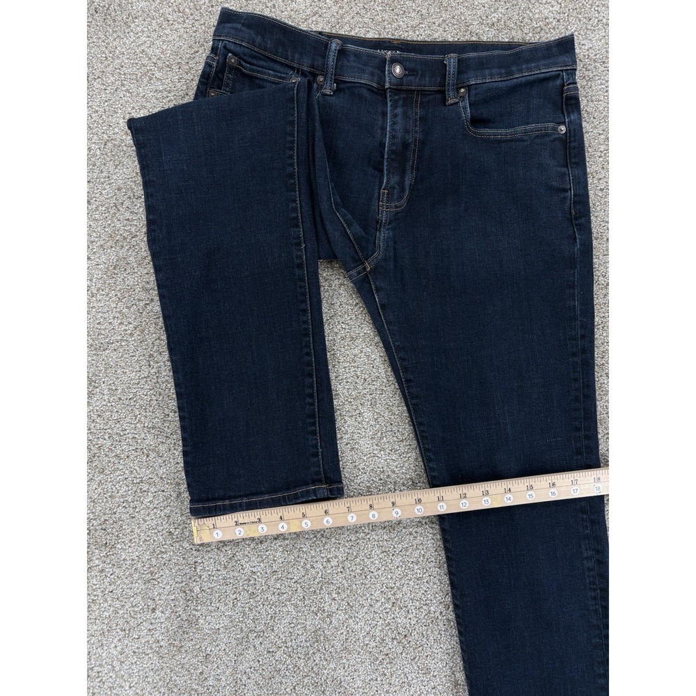 Lucky Brand 223 Straight Jeans Mens Size 32 Blue HULA Wash Cotton Tencel Coolmax - Picture 9 of 12